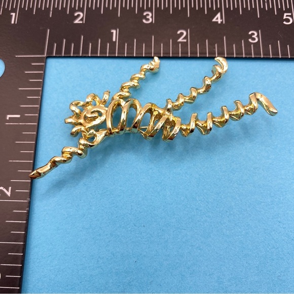 Vintage NEMO Dancer Brooch Coiled Corkscrew Gold Tone Pin - Picture 5 of 6